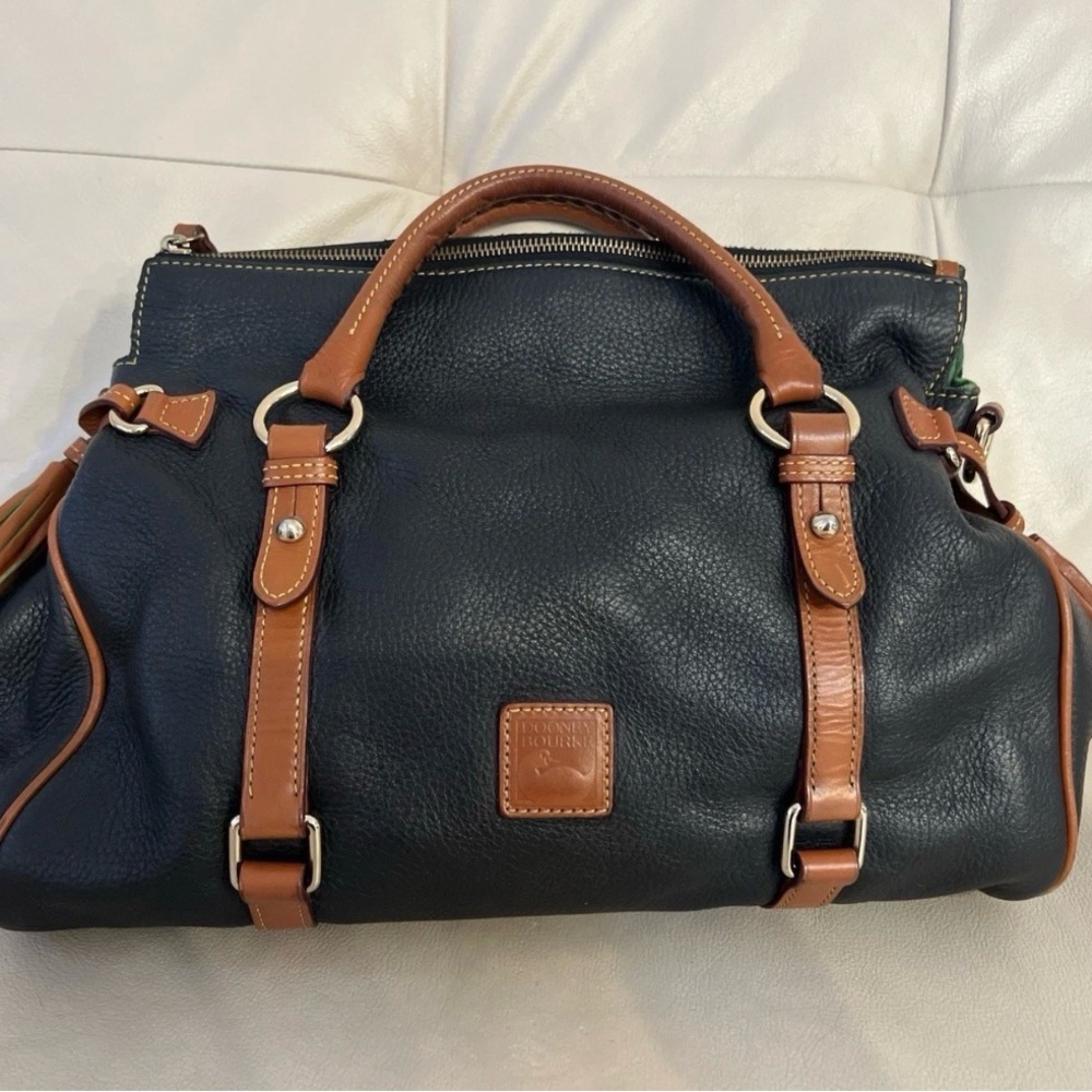 Black and Brown Leather Dooney & Bourke Satchel